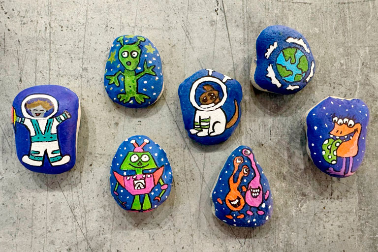 Роспись гальки